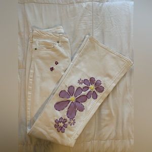 Custom white jeans